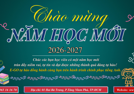 Chào mừng năm học mới 2026-2027